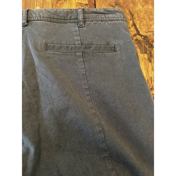 Theory Women’s Olive Green Khaki Pants Size 6 Zipper Pockets Preppy Casual - Picture 11 of 16